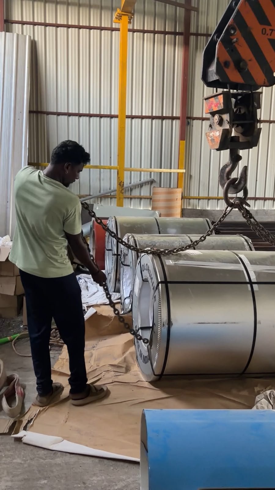 Color-Coated Steel Coil Handling