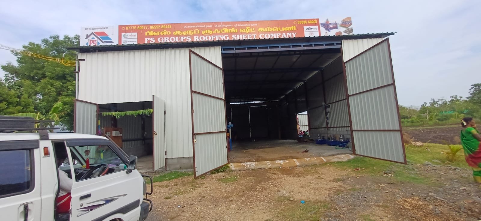 Completed Heavy Duty Factory Shed